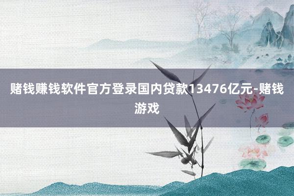 赌钱赚钱软件官方登录国内贷款13476亿元-赌钱游戏